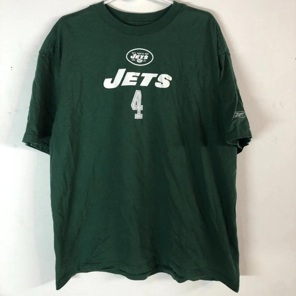 New York Jets Brett Favre Reebok Men's Green XL T-Shirt